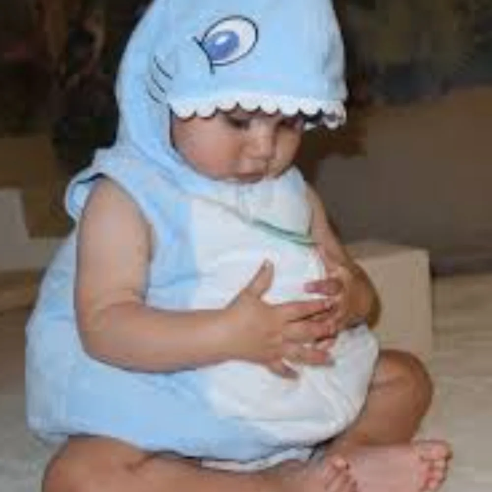 NEW! Baby Shark Unisex Baby Halloween Costume 12M Girl Boy One Piece Outfit